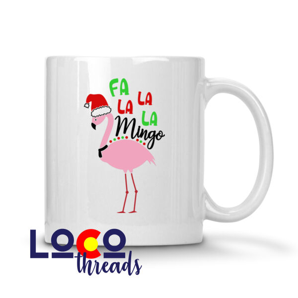 Fa La La La Mingo Christmas - 11 oz Ceramic Mug Thumbnail