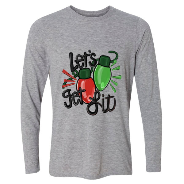 Let's Get Lit - Light Long Sleeve Ultra Performance Active Lifestyle T Shirt Thumbnail