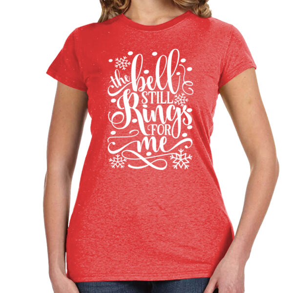 The Bell Still Rings for Me - Ladies' Glitter T-Shirt Thumbnail