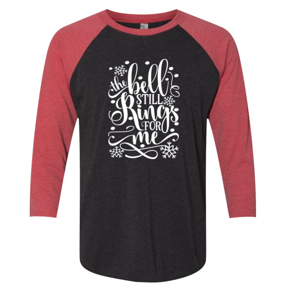 The Bell Still Rings for Me - Unisex Tri-Blend Three-Quarter Sleeve Baseball Raglan Tee Thumbnail