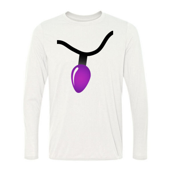 Purple Christmas Light - Light Long Sleeve Ultra Performance Active Lifestyle T Shirt Thumbnail