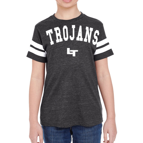 TROJANS LT - Youth Fine Jersey Football Tee Thumbnail