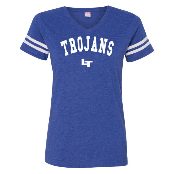 TROJANS LT - LAT Ladies' Football Fine Jersey T-Shirt Thumbnail