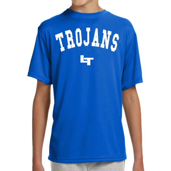 TROJANS LT - Youth Shorts Sleeve Cooling Performance Crew Dark Color Shirt Thumbnail