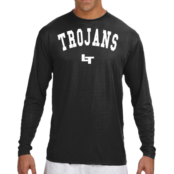 TROJANS LT - Long Sleeve Cooling Performance Crew Dark Color Shirt Thumbnail