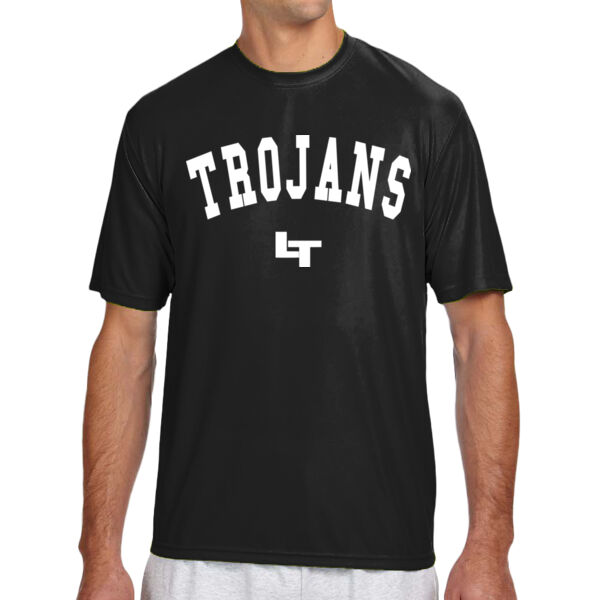 TROJANS LT - Shorts Sleeve Cooling Performance Crew Dark Color Shirt Thumbnail