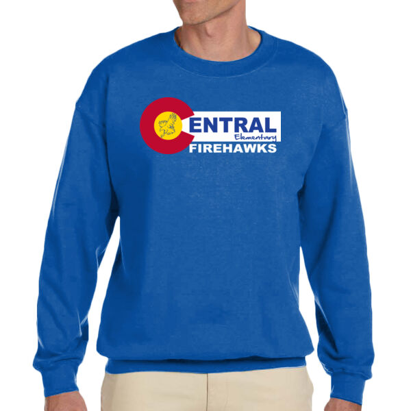 Central CO Design - Adult Heavy Blend™ Adult 8 oz., 50/50 Fleece Crew Thumbnail