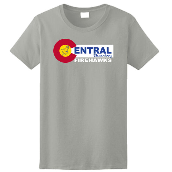 Central CO Design - Ladies Ultra Cotton™ 100% Cotton T Shirt Thumbnail