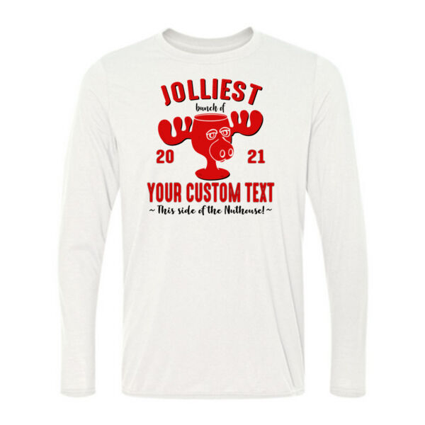 Jolliest Bunch of Custom Christmas - Light Long Sleeve Ultra Performance Active Lifestyle T Shirt Thumbnail