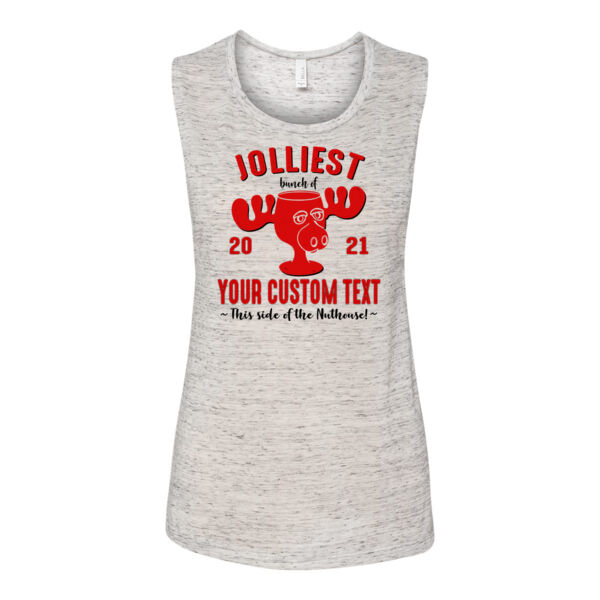 Jolliest Bunch of Custom Christmas - Bella Flowy Scoop Muscle Tank (S) Thumbnail