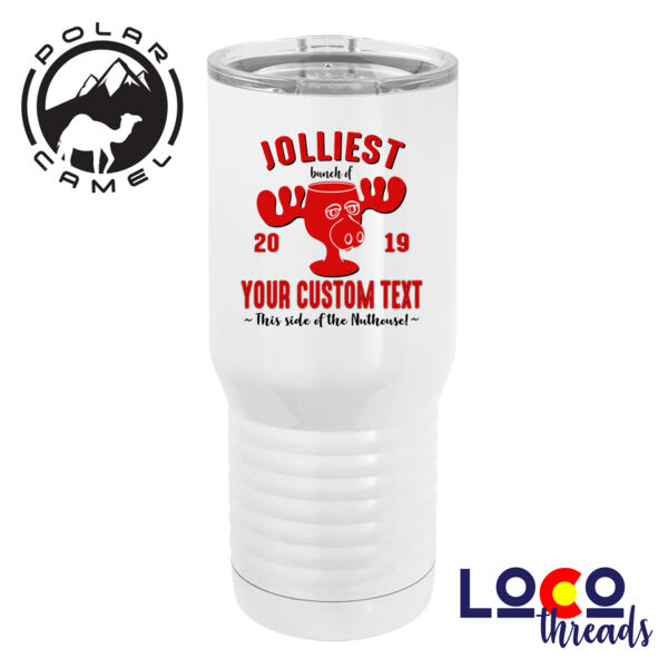 Jolliest Bunch of Custom Christmas - Polar Camel 20 oz. Tall Stainless Steel Vacuum Insulated Tumbler Thumbnail