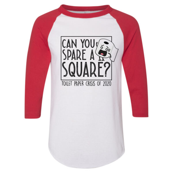 Can  you spare a square - TP Crisis 2020 - Adult 3/4-Sleeve Baseball Jersey (S) Thumbnail