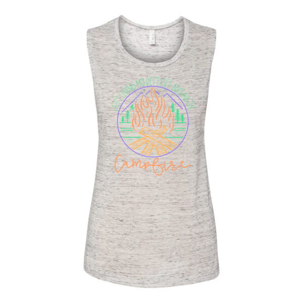 Best Life @ The Campfire - Bella Flowy Scoop Muscle Tank (S) Thumbnail