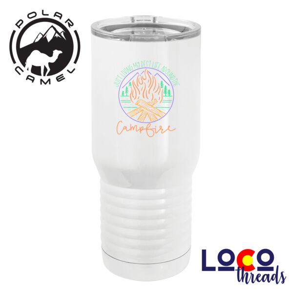 Best Life @ The Campfire - Polar Camel 20 oz. Tall Stainless Steel Vacuum Insulated Tumbler Thumbnail