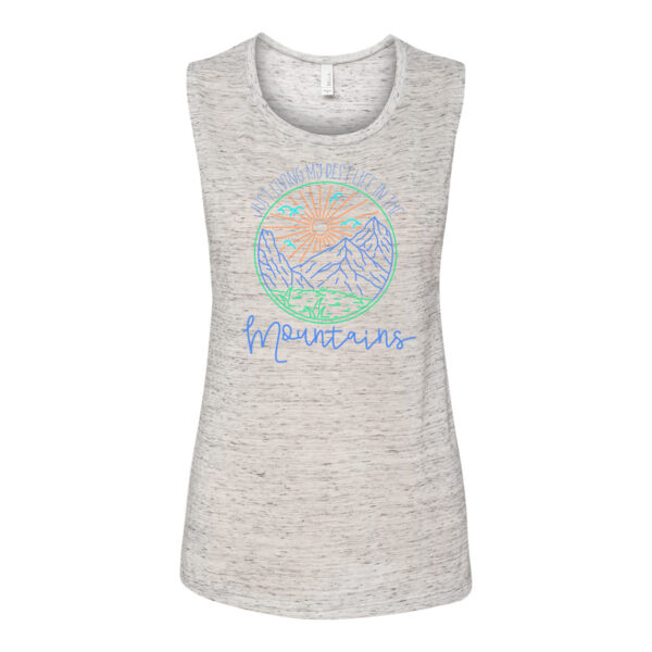 Best Life In The Mountains! - Bella Flowy Scoop Muscle Tank (S) Thumbnail