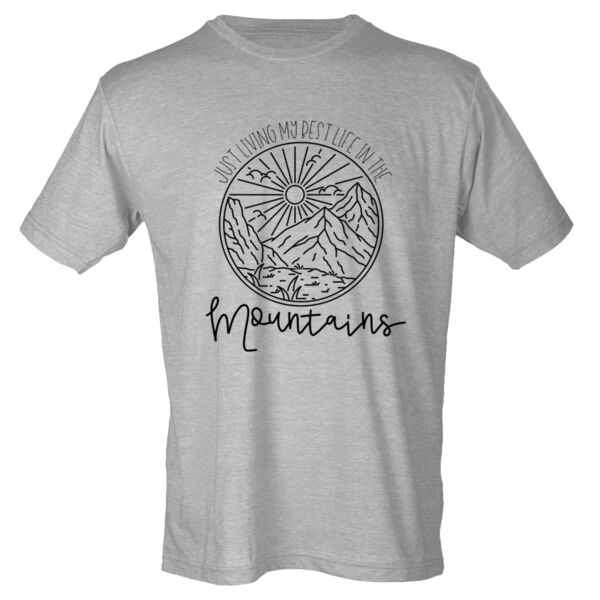 Best Life In The Mountains! - Youth Poly-Rich Tee Thumbnail