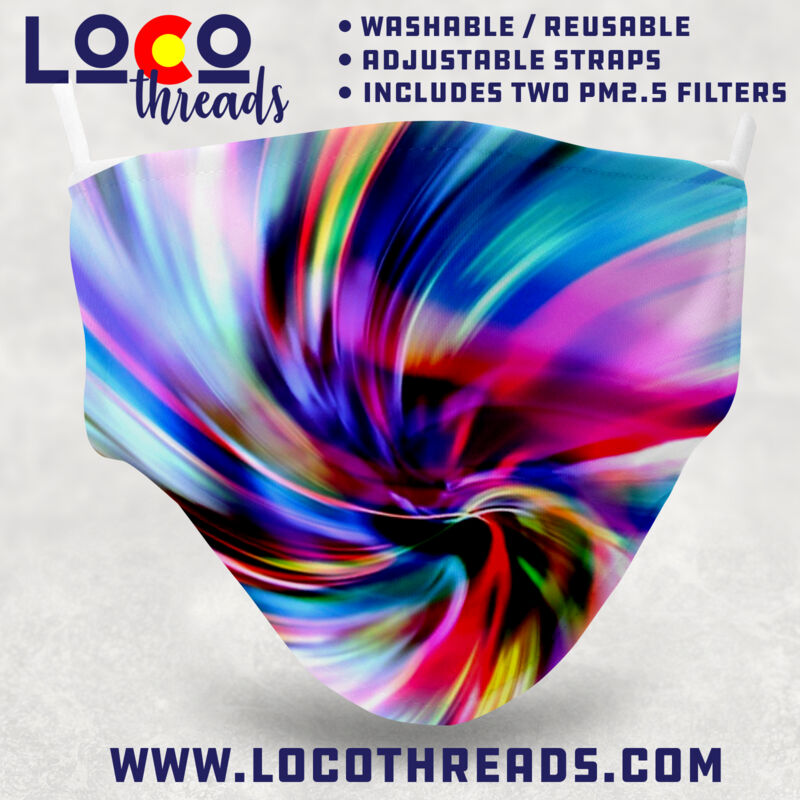 Tie-Dye - Adjustable Face Mask with 2 Filters Thumbnail