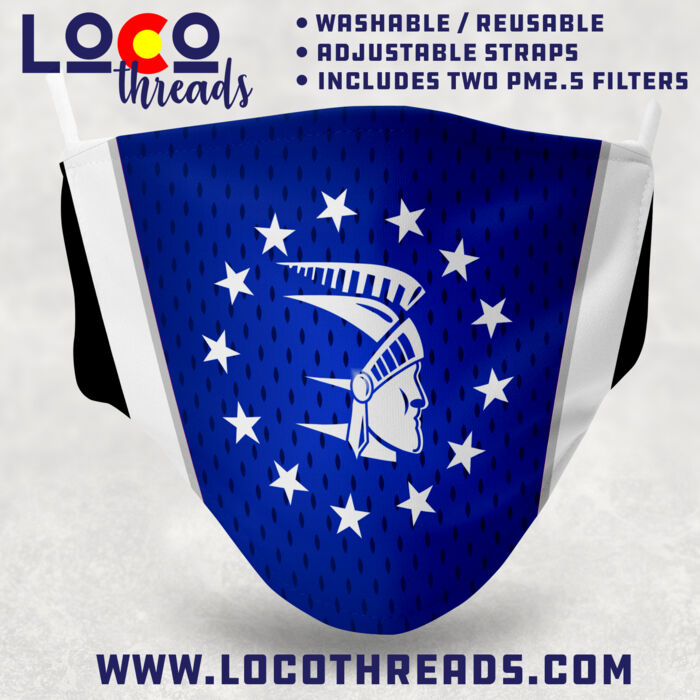 Trojan with Stars - Adjustable Face Mask with 2 Filters Thumbnail