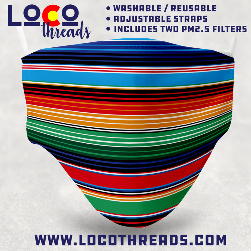 Serape - Adjustable Face Mask with 2 Filters Thumbnail