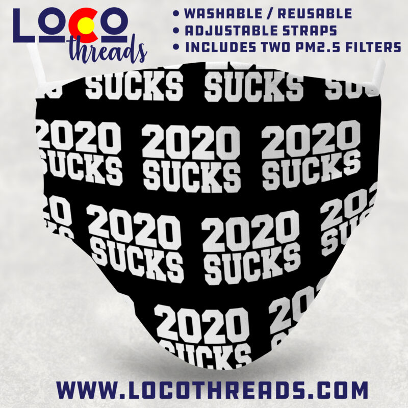 2020 Sucks - Adjustable Face Mask with 2 Filters Thumbnail
