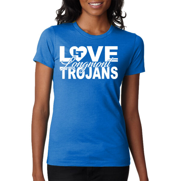 Love Longmont Trojans - Ladies' CVC T-Shirt Thumbnail