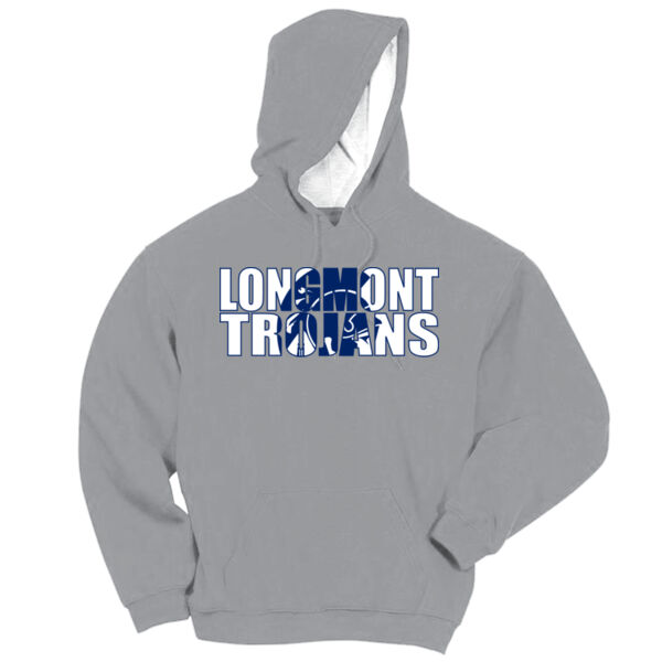 Longmont Trojans Knockout - Champion Reverse Weave® Pullover Hooded Sweatshirt Thumbnail