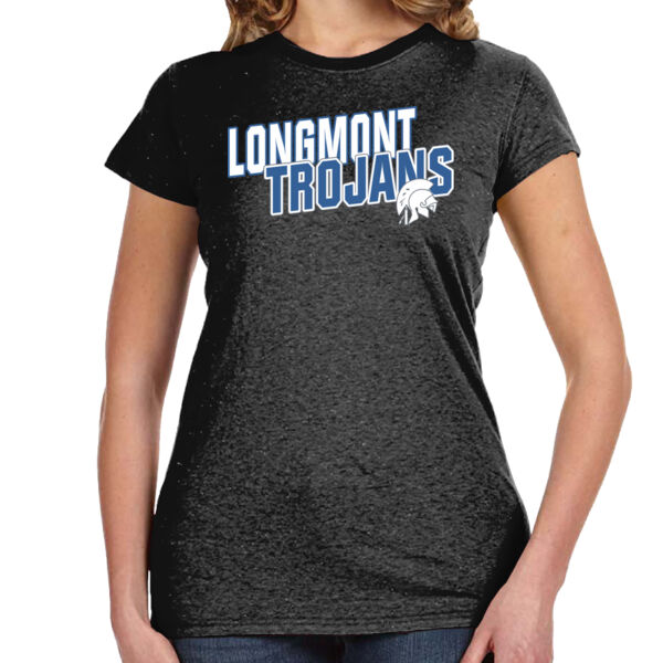 Longmont Trojans Athletics - Ladies' Glitter T-Shirt Thumbnail