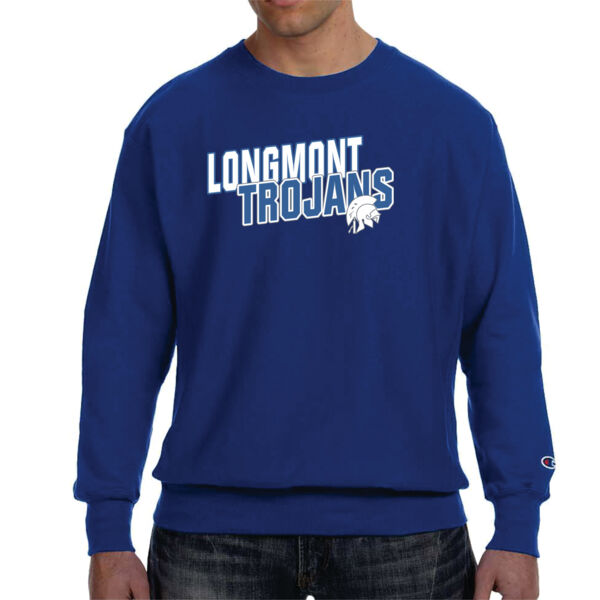 Longmont Trojans Athletics - Champion Adult Reverse Weave® 12 oz. Crew Thumbnail