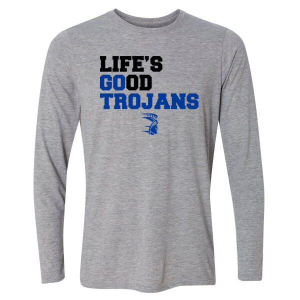 Life's Good, Go Trojans - Light Long Sleeve Ultra Performance Active Lifestyle T Shirt Thumbnail