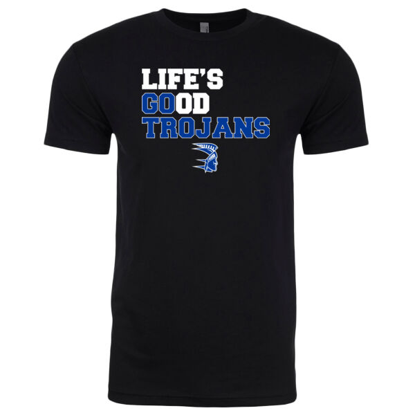 Life's Good, Go Trojans - Men's CVC Crew Thumbnail