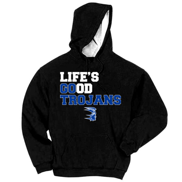 Life's Good, Go Trojans - Champion Reverse Weave® Pullover Hooded Sweatshirt Thumbnail