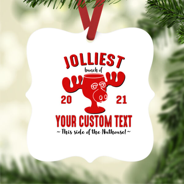 Jolliest Bunch of Custom Christmas - Prague Christmas Ornament Thumbnail