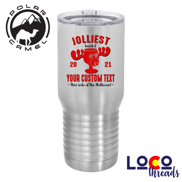 Jolliest Bunch of Custom Christmas - Polar Camel 20 oz. Tall Stainless Steel Vacuum Insulated Tumbler Thumbnail