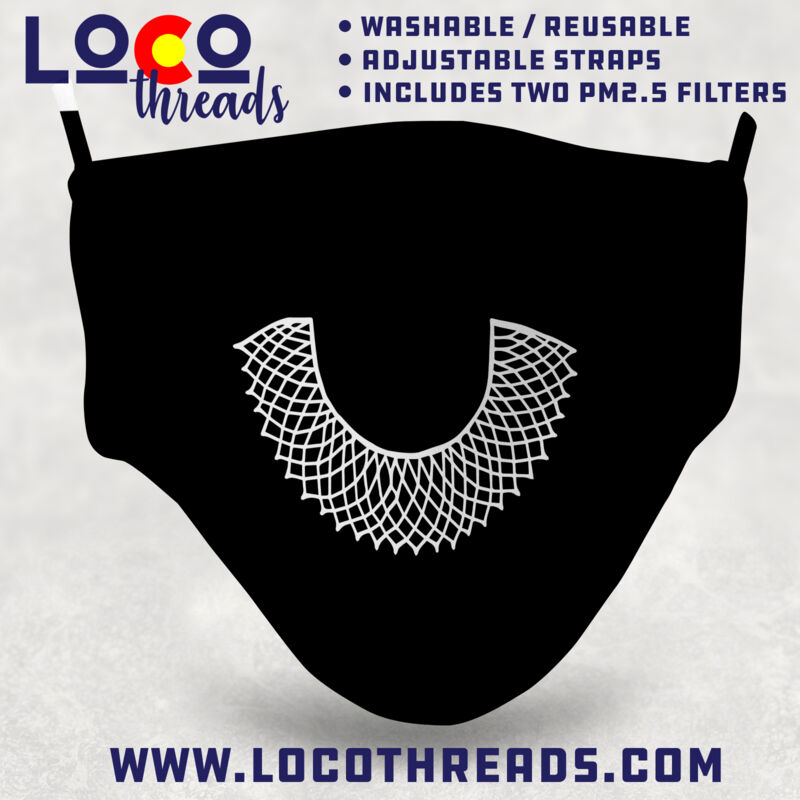 RBG Lace - Premium Adjustable Face Mask with 2 Filters Thumbnail