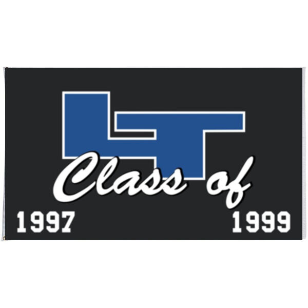 Customizable LT Flag 2 Grad Years - 3' x 5' Polyester Mesh Flag Horizontal Thumbnail