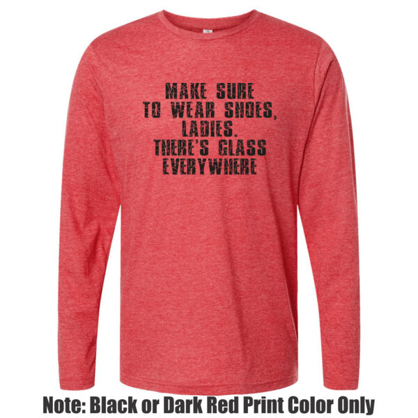 Glass Everywhere - Unisex Poly-Rich Long Sleeve Tee Thumbnail