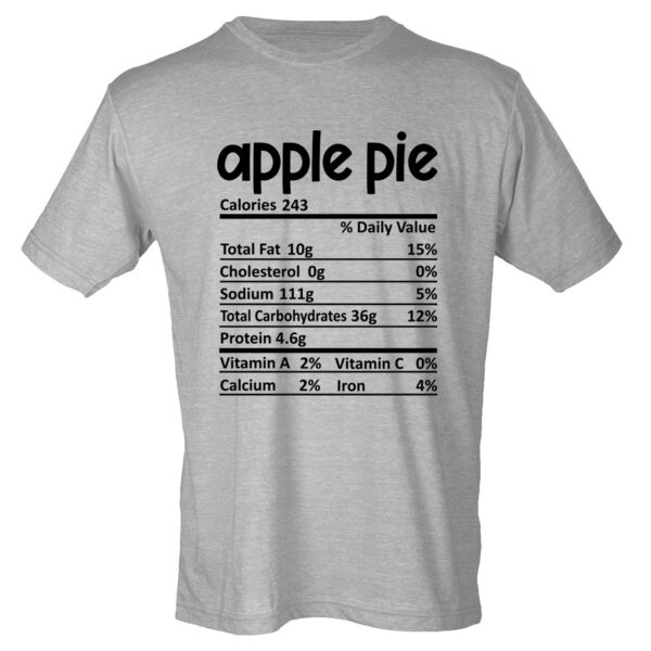 Matching Thanksgiving Shirts - Apple Pie Nutrition Facts - Youth Poly-Rich Tee Thumbnail