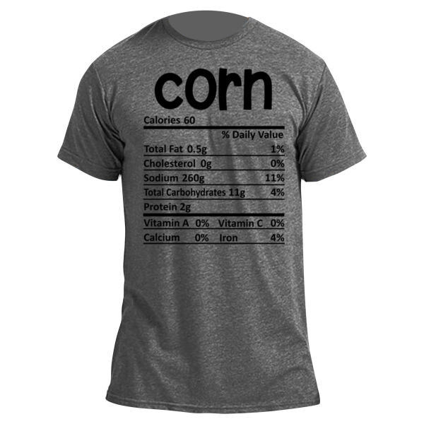 Matching Thanksgiving Shirts - Corn Nutrition Facts - Unisex Poly-Rich Tee Thumbnail
