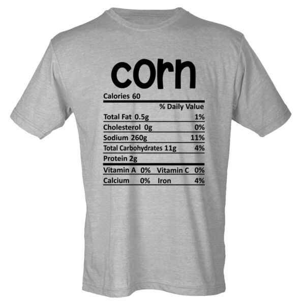 Matching Thanksgiving Shirts - Corn Nutrition Facts - Youth Poly-Rich Tee Thumbnail