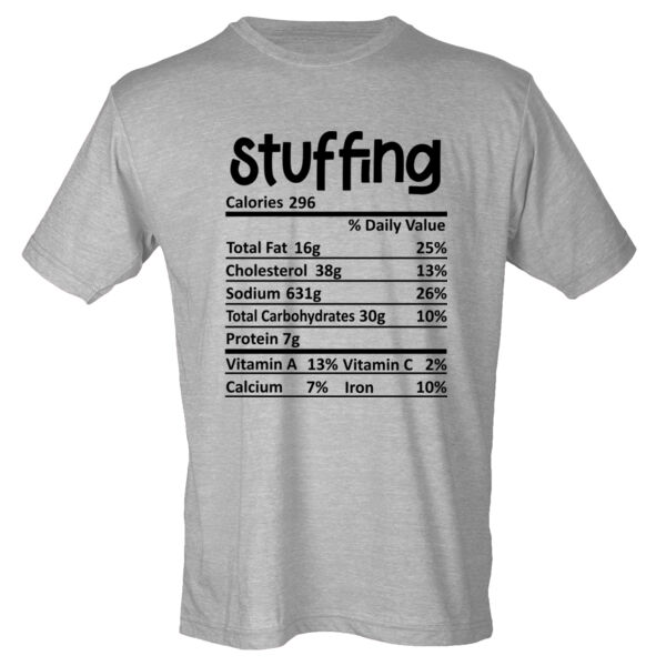 Matching Thanksgiving Shirts - Stuffing Nutrition Facts - Youth Poly-Rich Tee Thumbnail