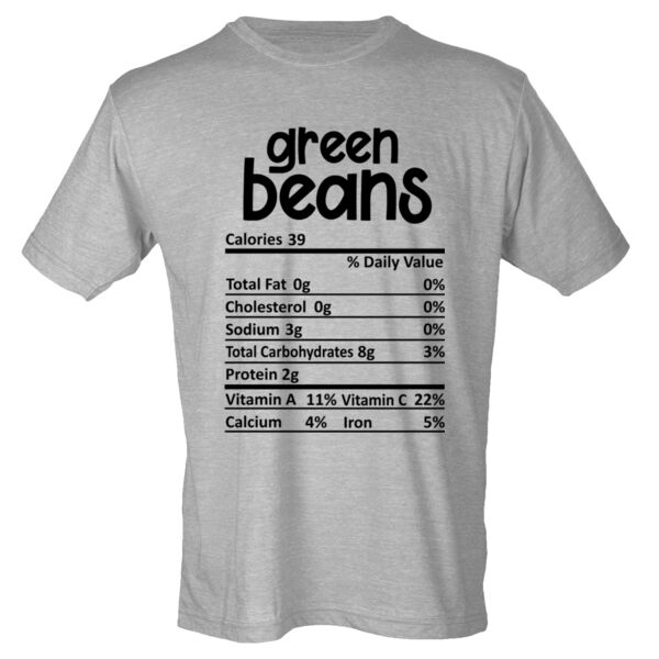 Matching Thanksgiving Shirts - Green Bean Nutrition Facts - Youth Poly-Rich Tee Thumbnail