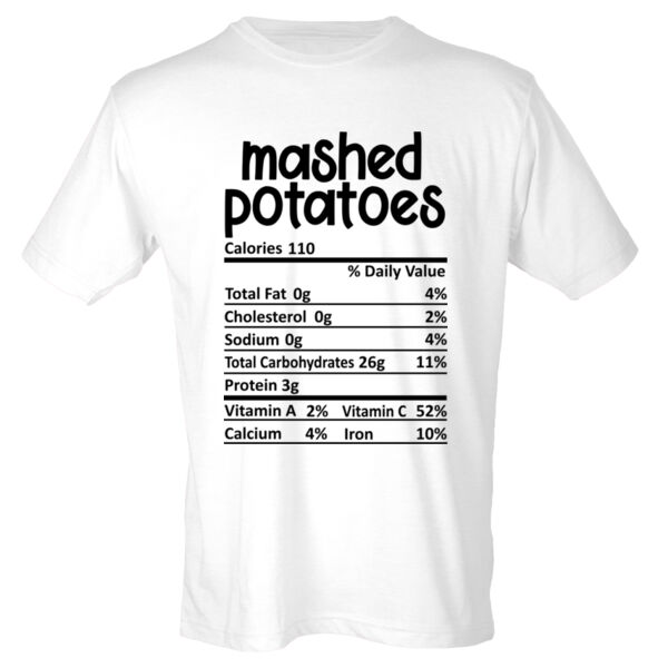 Matching Thanksgiving Shirts - Mashed Potatoes Nutrition Facts - Youth Poly-Rich Tee Thumbnail