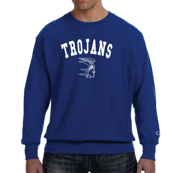 Trojans Logo - Champion Adult Reverse Weave® 12 oz. Crew 2 Thumbnail