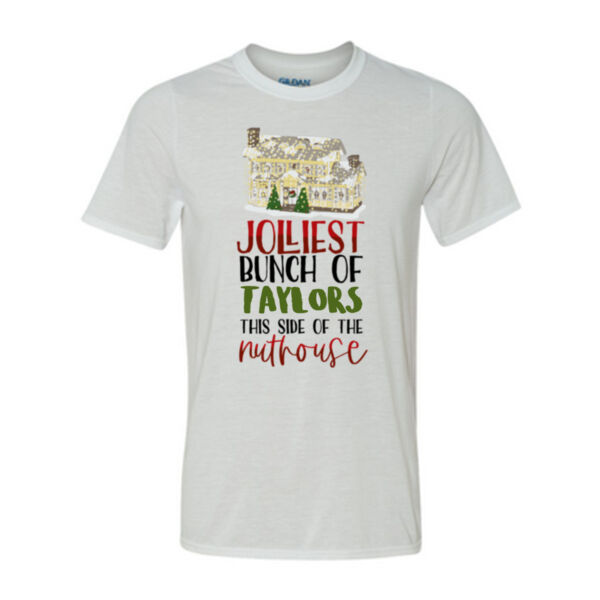 Jolliest Bunch of Custom Family Christmas Nuthouse - Light Youth/Adult Ultra Performance Active Lifestyle T Shirt Thumbnail