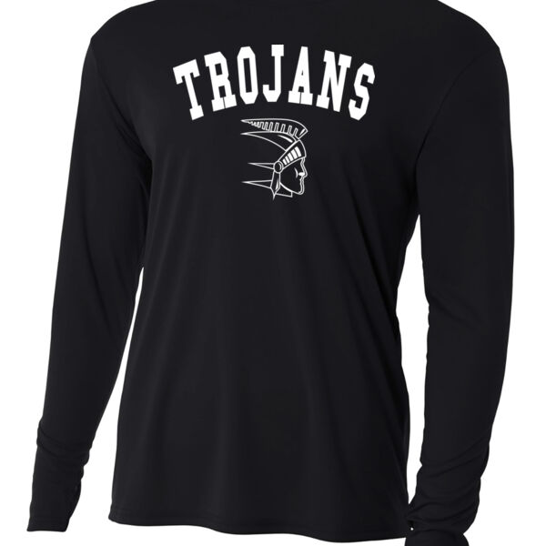 Trojans Logo - Long-Sleeve Performance Crew Youth or Unisex  Thumbnail