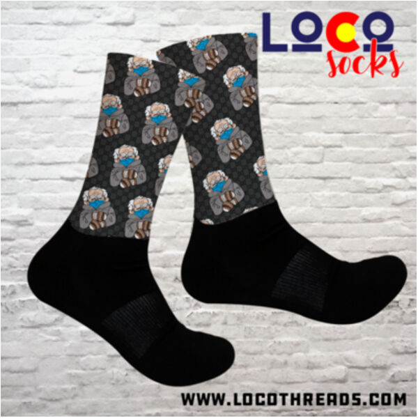 Bernie Mood Meme Socks - Athletic Socks Thumbnail