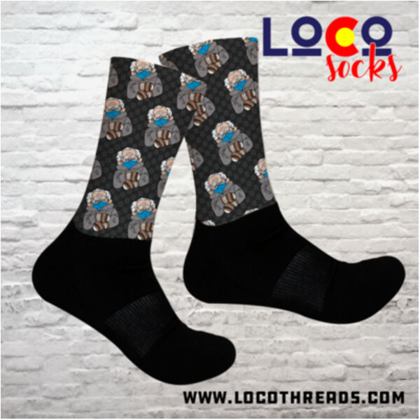 Bernie Mood Meme Socks - Athletic Socks Thumbnail