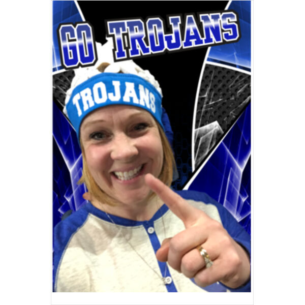 18" x 27" GO TROJANS Fan Sign Thumbnail