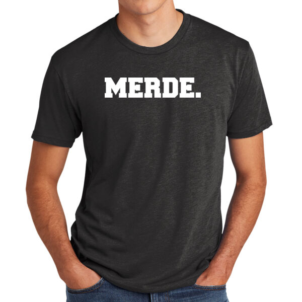 Merde. - Men's Triblend Crew Thumbnail