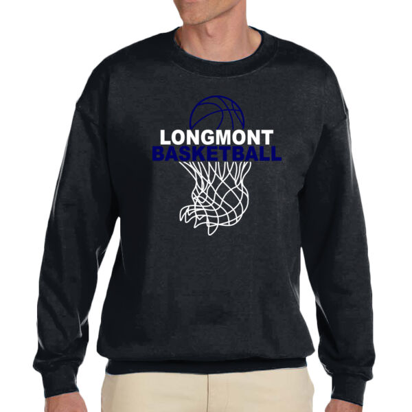 Longmont Basketball - Adult Heavy Blend™ Adult 8 oz., 50/50 Fleece Crew Thumbnail